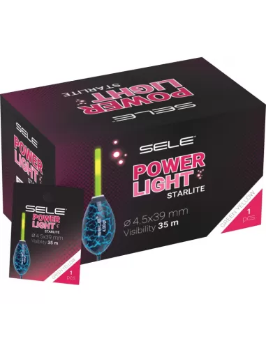 Sele Power Light Starlite da Pesca Gialle 4.5x39 mm 1 pz Lampade e luci chimiche Sele