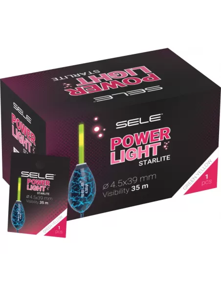 Sele Power Light Starlite da Pesca Gialle 4.5x39 mm 1 pz Lampade e luci chimiche Sele