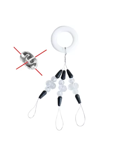 Sele Stopper Conico con Perlina Doppio Foro Minuteria Sele