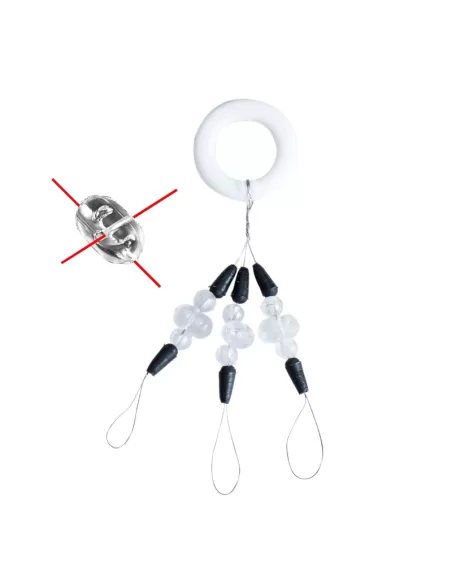 Sele Stopper Conico con Perlina Doppio Foro Minuteria Sele