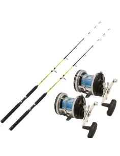 Coastal Trolling Combo 2 Rods 2 Reels and Wire 