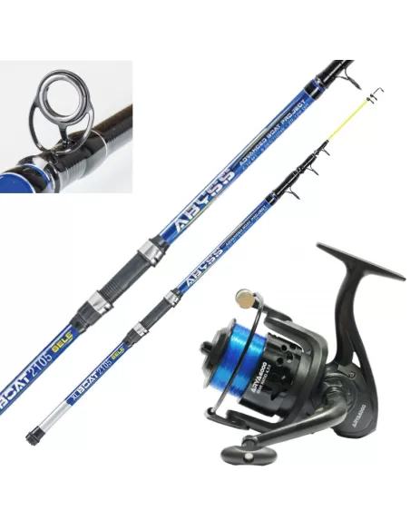 Combo Pesca dalla Barca Bolentino 20 - 120 gr Mulinello 6000 e Filo Kit da pesca Sele