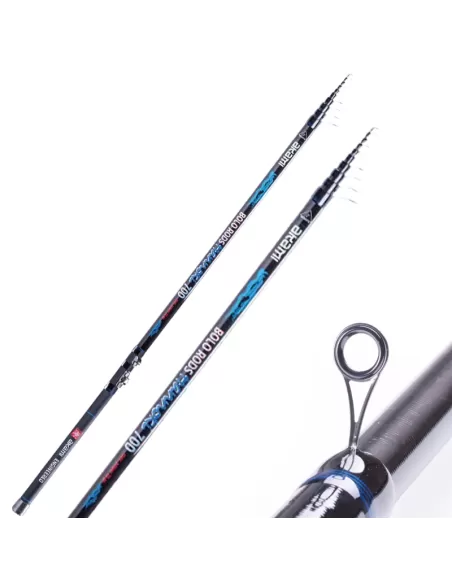 Akami Hannoki Canna da Pesca Bolognese in Carbonio Alto Modulo Canne da pesca Akami