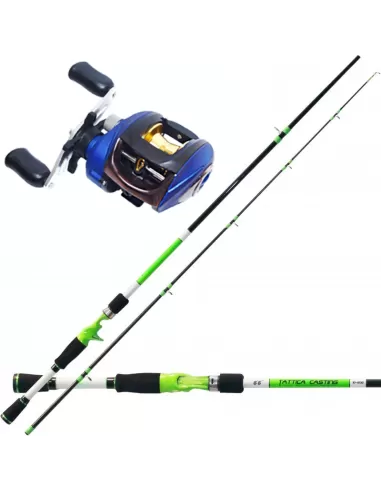Kolpo Combo Pesca Canna Tattica Casting Mulinello Tatler BF100 Kit da pesca Kolpo