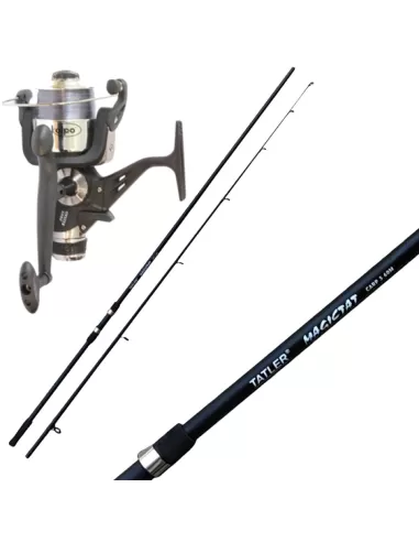 Tatler Combo Pesca Carpfishing Canna e Mulinello Baitrunner Kit da pesca Tatler