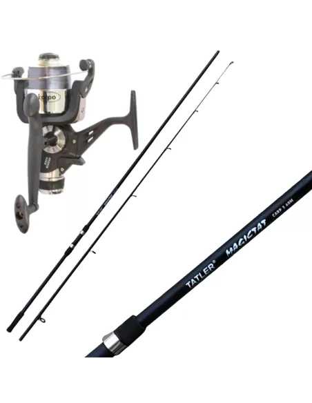 Tatler Combo Pesca Carpfishing Canna e Mulinello Baitrunner Kit da pesca Tatler