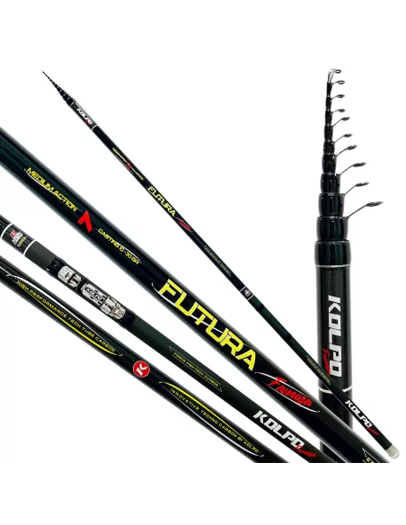 Kolpo Futura Famosa Canna da Pesca Bolognese Super Leggera Canne da pesca Kolpo