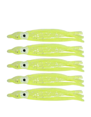 Tatler Octopus Classic Yellow 5 pz 60 mm Esche Artificiali Tatler