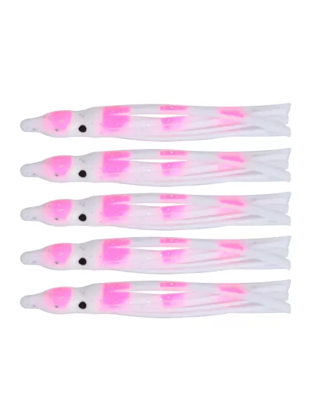 Tatler Octopus Classic Pink White 5 pz 60 mm Esche Artificiali Tatler