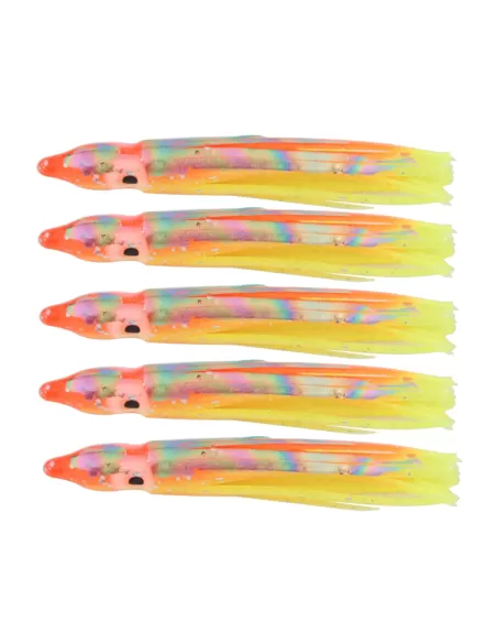 Tatler Octopus Classic Orange Yellow 5 pz 60 mm Esche Artificiali Tatler