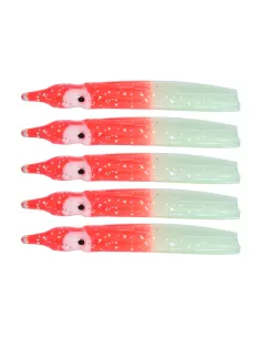 Tatler Octopus Classic Orange Luminous 5 pz 60 mm Esche Artificiali Tatler