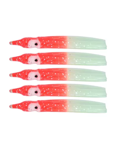 Tatler Octopus Classic Orange Luminous 5 pz 60 mm Esche Artificiali Tatler