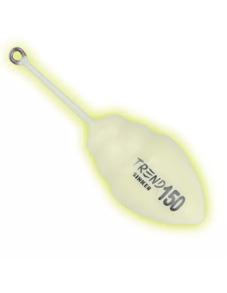 Trend Z1 Piombo Fluo Alta Luminosità Rivestito in Gomma Bianco Minuteria Trend Sinker