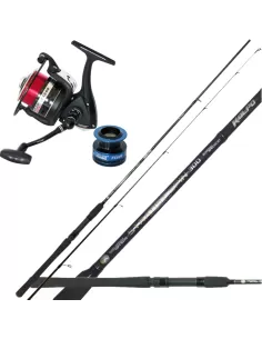 Kit Pesca Spinning Canna in Carbonio 3 mt Mulinello 10 Cuscinetti Kit da pesca Kolpo