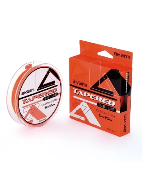 Tapered Surf Line Giapponese Lenza Madre Shock Leader 5 pz da 15 mt Fili da pesca Akami