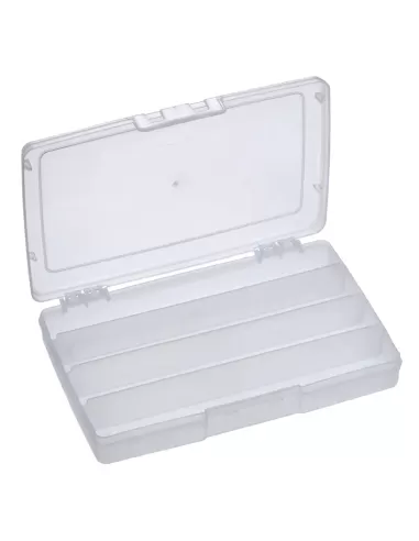 Panaro Scatola Trasparente 4 scomparti 24 cm Cassette Pesca panaro