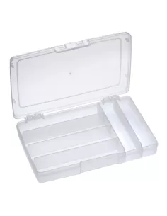 Panaro Scatola Trasparente 6 scomparti 24 cm Cassette Pesca panaro