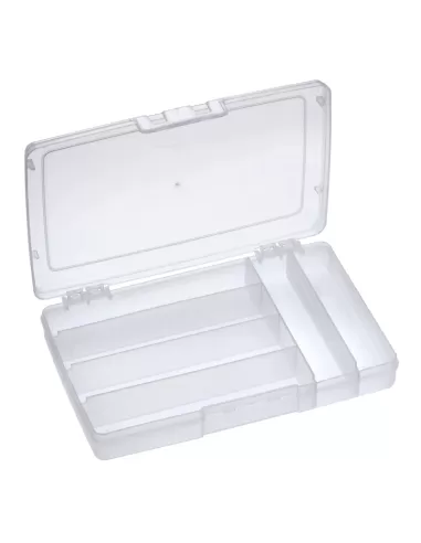 Panaro Scatola Trasparente 6 scomparti 24 cm Cassette Pesca panaro