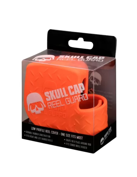 13 Fishing Skull Cap Guscio Protezione Per Mulinello Orange Borse da pesca 13 Fishing