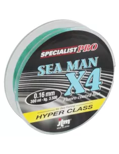 Jtm Sea Man X4 Fluoro Coated Line 300 mt Fili da pesca Jtm