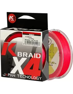 Kolpo Braid Trecciato Rosso Bobina da 150 mt Fili da pesca Kolpo