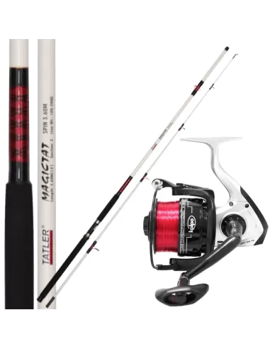 Kit Pesca Storione con Canna Mulinello e Filo Kit da pesca Tatler