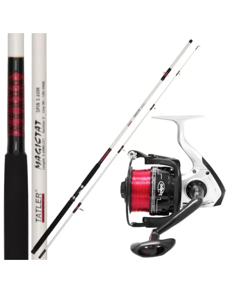 Kit Pesca Storione con Canna Mulinello e Filo Kit da pesca Tatler