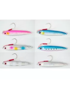Jig Keliero Metal Jig con Assist Hook 60 gr Pesca Verticale Esche Artificiali Yamashiro