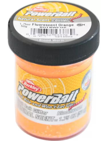 Berkley Powerbait Glitter Trout Bait Pastella per Trote Bloodworm Esche da pesca Berkley