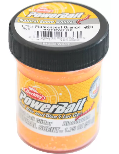 Berkley Powerbait Glitter Trout Bait Pastella per Trote Bloodworm Esche da pesca Berkley