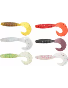 Kolpo Sakana Grub Siliconico Aromatizzato al Gambero 60 mm 1.5 gr 10 pz Esche Artificiali Kolpo
