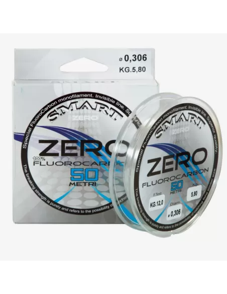 Smart Monofilo Zero Fluorocarbon 50 mt Fili da pesca Maver