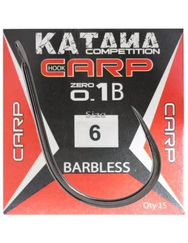 Maver Katana Ami da Pesca Carp Zero Uno B Barbless 15 pz Ami da pesca Maver