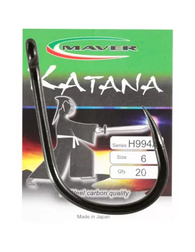 Maver Katana H994 Ami da Pesca Ringed Barbless PTFE 20 pz Ami da pesca Maver