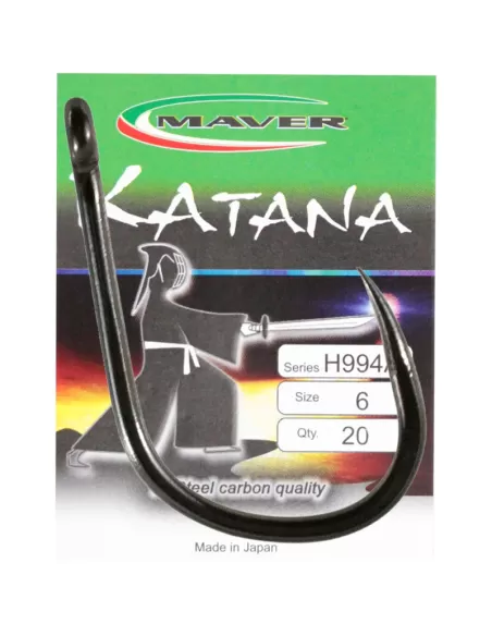 Maver Katana H994 Ami da Pesca Ringed Barbless PTFE 20 pz Ami da pesca Maver