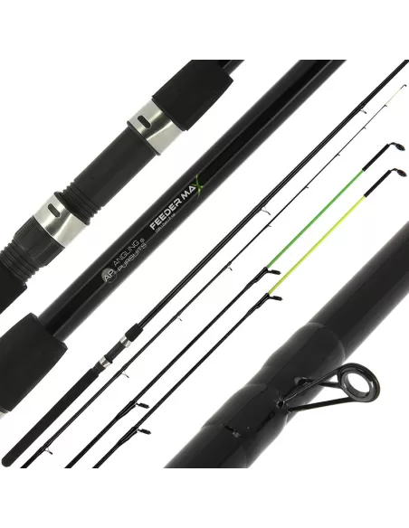 Angling Pursuits Feeeder Max Canna da Pesca 3 mt Doppia Vetta Canne da pesca
