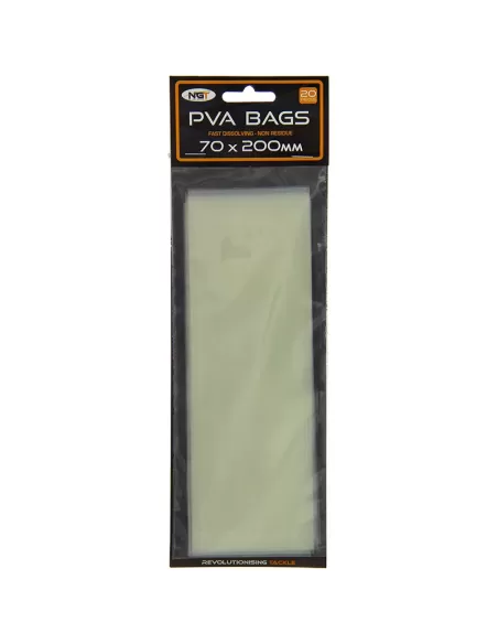 Ngt Pva Sacchetti Idrosolubili 70x200 cm 20 pz Carpfishing NGT