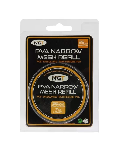 Ngt Pva Refill Ricarica Rete Pva 25 mm 7 mt Carpfishing NGT