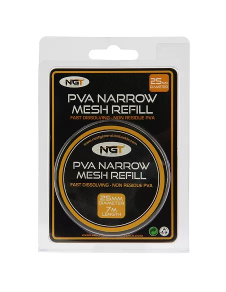 Ngt Pva Refill Ricarica Rete Pva 25 mm 7 mt Carpfishing NGT