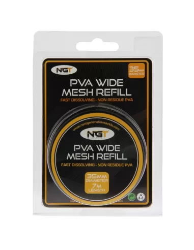 Ngt Pva Refill Ricarica Rete Pva 35 mm 7 mt Accessori Carpfishing NGT