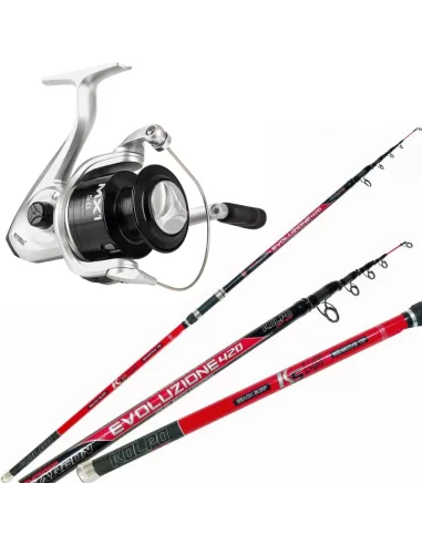Kit Surfcasting Light Canna in Carbonio Mulinello Mitchell Kit da pesca Mitchell