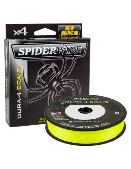SpiderWire Dura 4 Braided 4 Filaments Super Soft Fluo Yellow