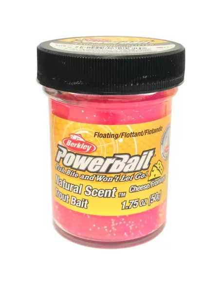 Berkley Powerbait Glitter Trout Bait Pastella per Trote sherbent Gusto Formaggio Esche da pesca Berkley