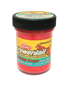 Berkley Powerbait Glitter Trout Bait Salmon Red Pastella per Trote Anice Affondante Esche da pesca Berkley