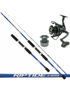 Mitchell Kit Peach Sepia and Squid Rod and Reel 