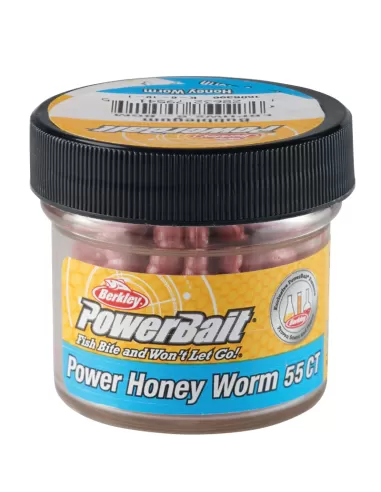 Berkley PowerBait Power Honey Worm Imitazione Camola 2.5 cm 55 pz Esche da pesca Berkley