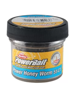 Berkley PowerBait Power Honey Worm Imitazione Camola 2.5 cm 25 pz Spring Green Esche da pesca Berkley