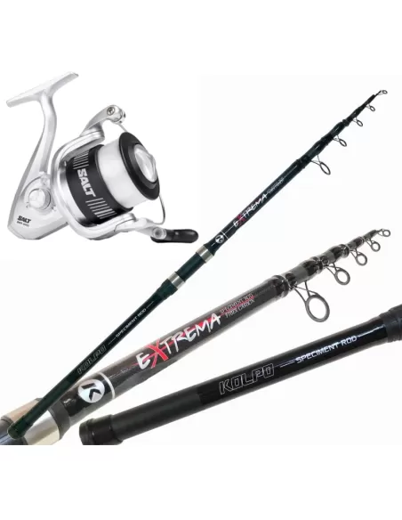 Combo Pesca No Limits Canna Super Strong 3.5 lb Mulinello Shakespeare con Filo Kit da pesca Mitchell