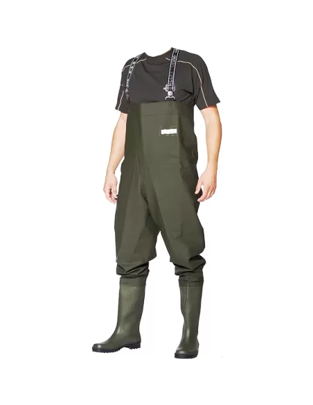 Wader Scafandro da Pesca Impermeabile con Bretelle Abbigliamento/stivali Spirale