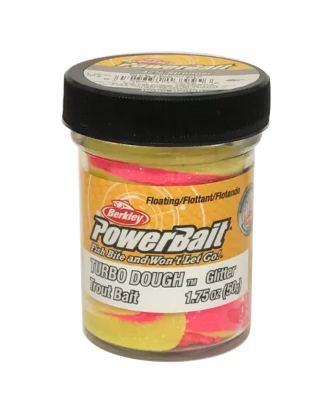 Berkley Powerbait Glitter Trout Bait Pastella per Trote Turbo Pink Lemonade Esche da pesca Berkley